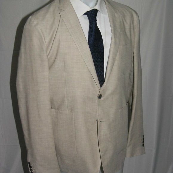 Burberry London Two Button Cashmere Blazer 46R NEW
